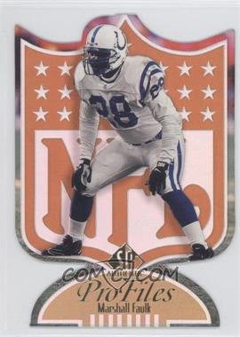 1997 SP Authentic - Profiles - Die-Cut #P-30 - Marshall Faulk