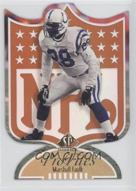 1997 SP Authentic - Profiles - Limited Edition Die-Cut #P-30 - Marshall Faulk /100