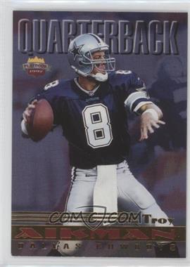 1997 Score Board Playbook - By the Numbers Quarterbacks - Gold #1 QB - Troy Aikman