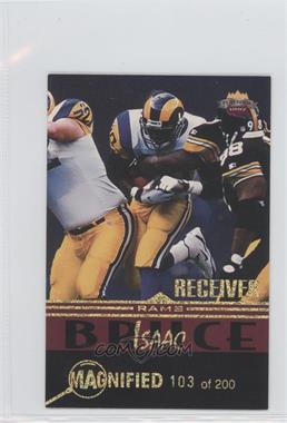 1997 Score Board Playbook - By the Numbers Wide Receivers - Magnified Gold #10 WR - Isaac Bruce /200