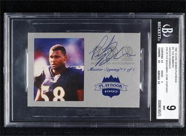 1997 Score Board Playbook - Master Signings #4A - Peter Boulware /1 [BGS 9 MINT]