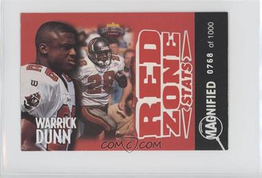 1997 Score Board Playbook - Red Zone Stats - Magnified Silver #RZ10 - Warrick Dunn /1000