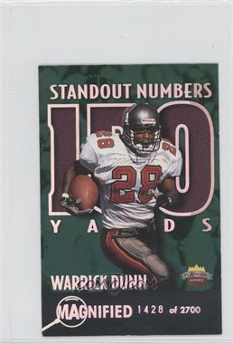 1997 Score Board Playbook - Standout Numbers - Magnified Silver #SN28 - Warrick Dunn /2700