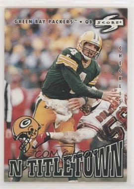 1997 Score Showdown in Titletown - [Base] #11G - Checklist (Brett Favre)