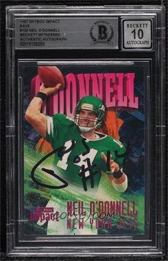 1997 Skybox Impact - [Base] - Rave #130 - Neil O'Donnell /150 [BAS BGS Authentic]
