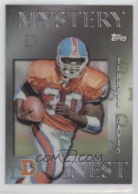 1997 Topps - Mystery Finest - Silver Refractor #M3 - Terrell Davis