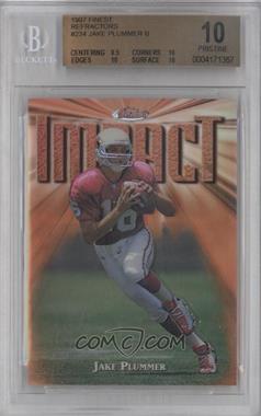 1997 Topps Finest - [Base] - Refractor #234 - Jake Plummer [BGS 10 PRISTINE]