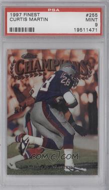 1997 Topps Finest - [Base] #255 - Curtis Martin [PSA 9 MINT]