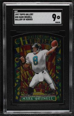 1997 Topps Gallery - Gallery of Heroes #GH8 - Mark Brunell [SGC 9 MINT]