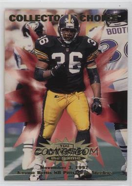 1997 Upper Deck Collector's Choice - You Crash the Game #C26.2 - Jerome Bettis (November 3)