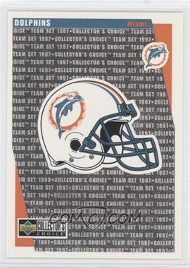 1997 Upper Deck Collector's Choice Team Sets - Miami Dolphins #MI 14 - Checklist - Miami Dolphins