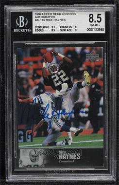 1997 Upper Deck NFL Legends - Autographs #AL-115 - Michael Haynes [BGS 8.5 NM‑MT+]