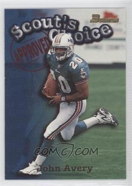 1998 Bowman - Scout's Choice #SC2 - John Avery