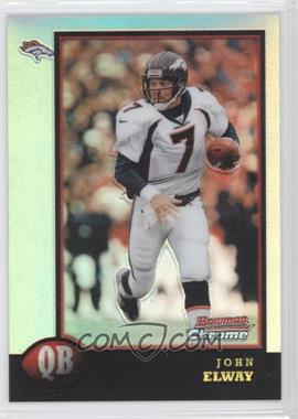 1998 Bowman Chrome - [Base] - Refractors #100 - John Elway