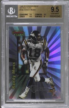 1998 Bowman's Best - [Base] - Refractor #109 - Randy Moss /400 [BGS 9.5 GEM MINT]