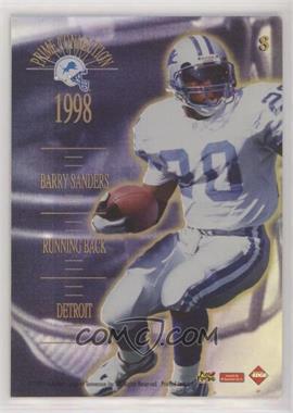 1998 Collector's Edge Advantage - Prime Connection #8 - Herman Moore, Barry Sanders