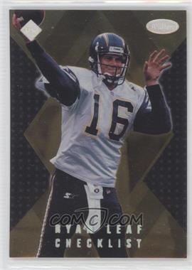 1998 Collector's Edge Masters - Checklists - Gold #CK2 - Ryan Leaf