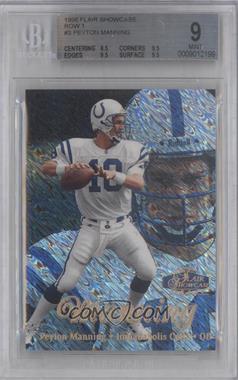 1998 Flair Showcase - [Base] - Row 1 #3 - Peyton Manning [BGS 9 MINT]