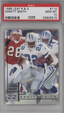 1998 Leaf Rookies & Stars - [Base] #114 - Emmitt Smith [PSA 10 GEM MT]