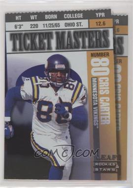 1998 Leaf Rookies & Stars - Ticket Masters - Die-Cut #19 - Cris Carter, Randy Moss /2500