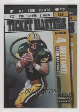 1998 Leaf Rookies & Stars - Ticket Masters #1 - Brett Favre, Dorsey Levens /2500