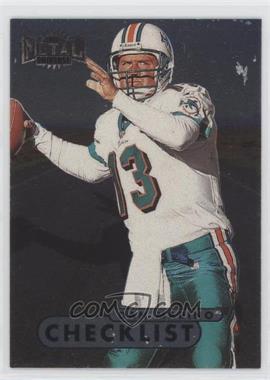 1998 Metal Universe - [Base] #200.1 - Checklist - Dan Marino (Football Partialy Visible) [EX to NM]