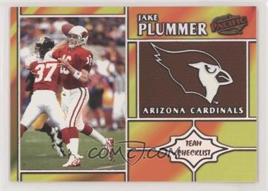 1998 Pacific - Team Checklists #1 - Jake Plummer