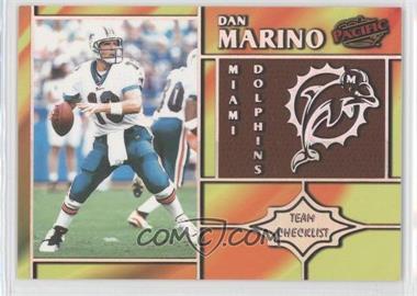 1998 Pacific - Team Checklists #15 - Dan Marino