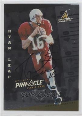 1998 Pinnacle Rookie Autographs - [Base] #_RYLE - Ryan Leaf /500