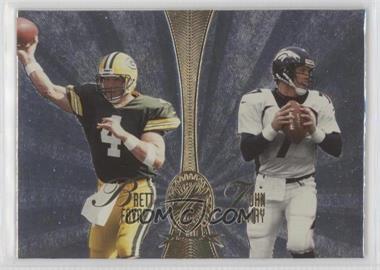 1998 Playoff Absolute Retail - Platinum Quads #1 - Brett Favre, John Elway, Barry Sanders, Warrick Dunn