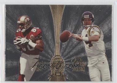 1998 Playoff Absolute Retail - Platinum Quads #3 - Jerry Rice, Marshall Faulk, Jimmy Smith, Brad Johnson