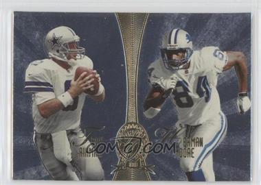 1998 Playoff Absolute Retail - Platinum Quads #4 - Troy Aikman, Herman Moore, Mark Chmura, Gus Frerotte