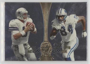 1998 Playoff Absolute Retail - Platinum Quads #4 - Troy Aikman, Herman Moore, Mark Chmura, Gus Frerotte