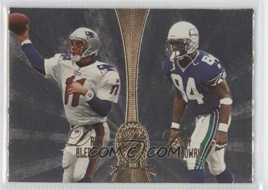 1998 Playoff Absolute Retail - Platinum Quads #8 - Drew Bledsoe, Joey Galloway, Tim Brown, Fred Lane