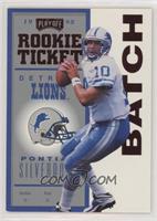 Rookie Ticket - Charlie Batch [EX to NM]