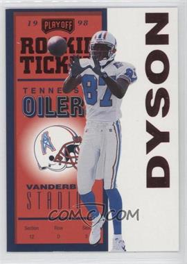 1998 Playoff Contenders - [Base] - Red #99 - Rookie Ticket - Kevin Dyson