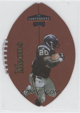 1998 Playoff Contenders - Leather Footballs - Gold #76 - Natrone Means /78