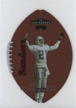 1998 Playoff Contenders - Leather Footballs - Red #20 - Deion Sanders [EX to NM]