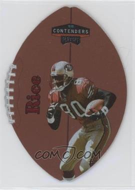 1998 Playoff Contenders - Leather Footballs - Red #81 - Jerry Rice