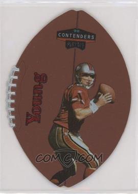 1998 Playoff Contenders - Leather Footballs - Red #82 - Steve Young