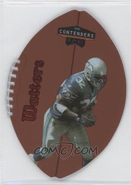 1998 Playoff Contenders - Leather Footballs - Red #86 - Ricky Watters