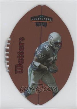 1998 Playoff Contenders - Leather Footballs - Red #86 - Ricky Watters