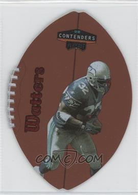 1998 Playoff Contenders - Leather Footballs - Red #86 - Ricky Watters