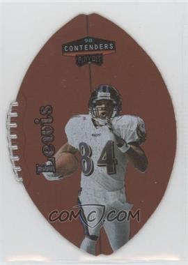 1998 Playoff Contenders - Leather Footballs - Silver Wrong Back #28 - Jermaine Lewis (Terry Fair Back)