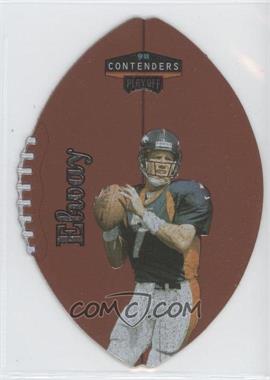 1998 Playoff Contenders - Leather Footballs - Silver #23 - John Elway
