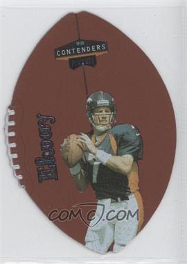 1998 Playoff Contenders - Leather Footballs - Silver #23 - John Elway
