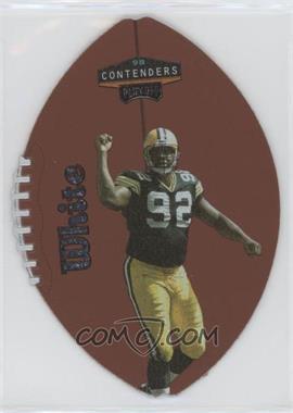 1998 Playoff Contenders - Leather Footballs - Silver #34 - Reggie White