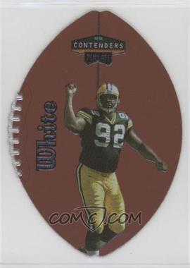 1998 Playoff Contenders - Leather Footballs - Silver #34 - Reggie White