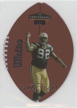 1998 Playoff Contenders - Leather Footballs - Silver #34 - Reggie White