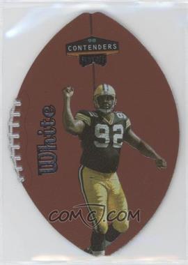 1998 Playoff Contenders - Leather Footballs - Silver #34 - Reggie White